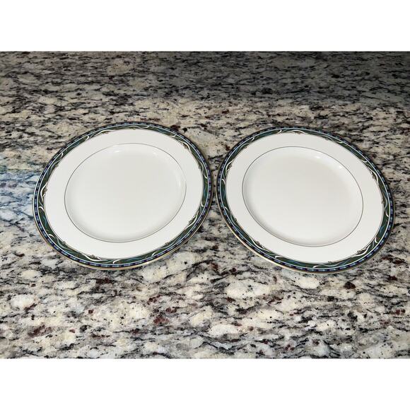 Mikasa Clarendon L3110 Salad Plates Set of 2 Fine China Vtg - Picture 2 of 8